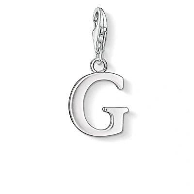 Abbildung von Thomas Sabo Damen Charm Anhänger G Buchstabe Club 925 Sterling Silber 0181 001 12