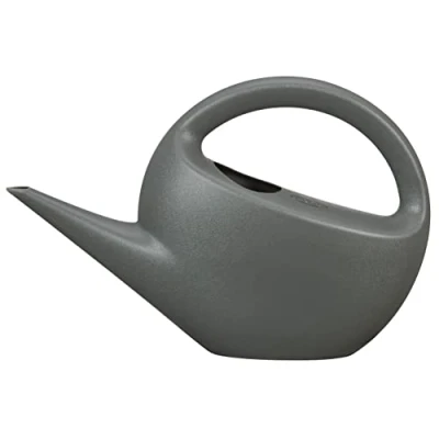 Abbildung von Scheurich Smilla, Gießkanne aus Kunststoff, Farbe: Matt Anthracite, 40,2 cm Breite, 11,5 Tiefe, 26,6 hoch, 3 l Vol.