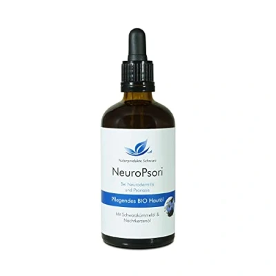 Abbildung von Naturprodukte Schwarz NeuroPsori Hautöl Mit Nachtkerzenöl und Hanfsamenöl Öl bei Neurodermitis &amp; Schuppenflechte, 100ml