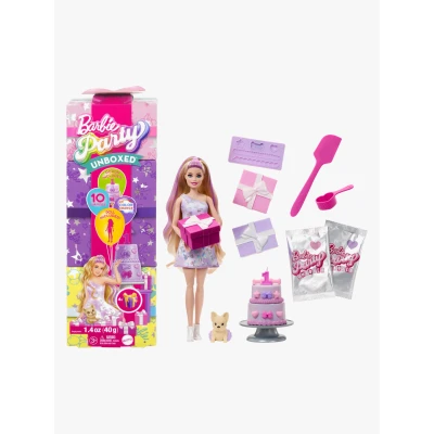 Abbildung von Barbie Party Unboxed Puppe 1