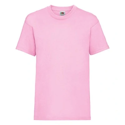 Abbildung von Fruit of the Loom Jungen T Shirt, Rosa, 7 8 Jahre (128)