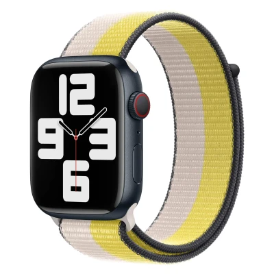 Abbildung von Apple Sport Loop Watch 42mm / 44mm 45mm 49mm Oat Milk Lemon Zest MN5T3ZM/A