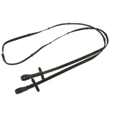 Abbildung von Kerbl Zügel Rubber Antirutsch Schwarz/Braun Warmblut , 15mm
