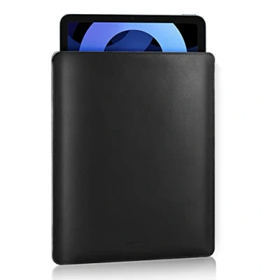 Abbildung von MoKo Tablet Hülle Kompatibel mit iPad Air 5 10,9&quot; 2022/iPad Pro 11 2021/2020/2018/iPad 9./8./7./Gen 10.2/iPad 4 10.9/iPad 3 10.5, PU Leder Schutztasche für 9 Zoll Tablet, Schwarz