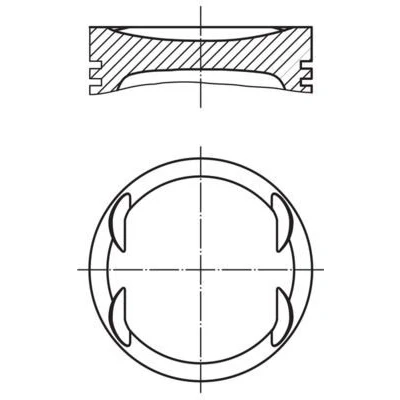 Abbildung von Kolben MAHLE 001 PI 00175 000