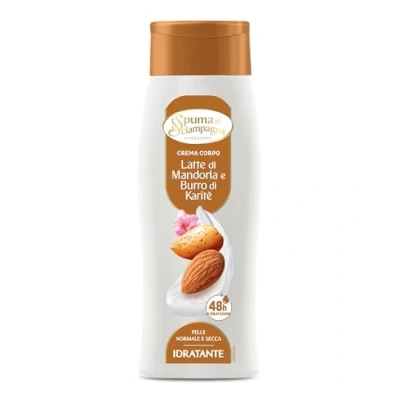 Abbildung von Spuma di Sciampagna Feuchtigkeitsspendende Körpercreme Mandelmilch und Karité Butter 250 ml