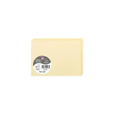 Abbildung von Clairefontaine 2476C Packung mit 25 Doppelkarten Pollen, 210g, in Format C6, 110 x 155mm, Chamois