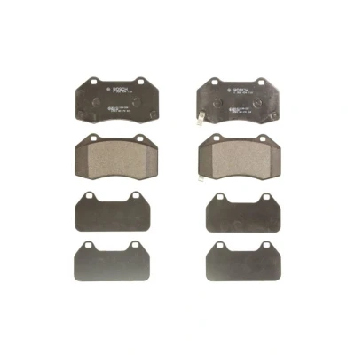 Abbildung von BOSCH 0 986 494 718 Bremsbelagsatz Low Metallic mit akustischer Verschleißwarnung Anti Quietsch Blech OPEL: Corsa E Hatchback, D Hatchback