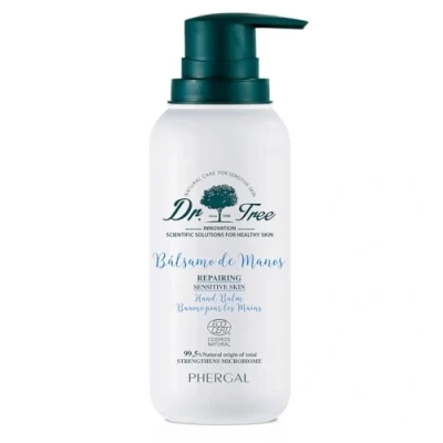 Abbildung von Dr. Tree Handbalsam Reparieren Pflegt und Spendet Intensiv Feuchtigkeit. Empfindliche Haut Repariert Schützt 99,5% Natürliche Inhaltsstoffe 200 ml