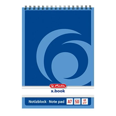 Abbildung von Herlitz 110718 Spiralnotizblock A7, 50 Blatt 10 Stück
