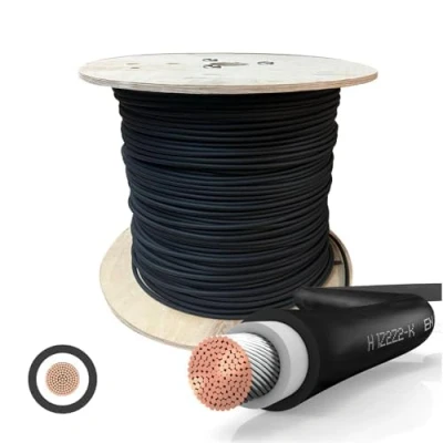 Abbildung von SOLARTRONICS Solarkabel Meterware 4mm² 10 Meter Solarleitung SCHWARZ erdverlegbar Solar Kabel Photovoltaik Verlängerung Made in Germany