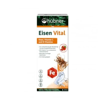 Abbildung von hübner® Eisen Vital Nährstoffreicher Trinksaft Unterstützt die Eisenaufnahme