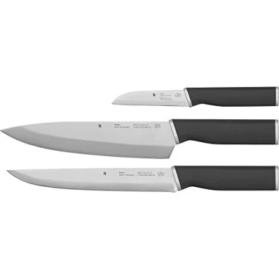 Abbildung von WMF Kineo Messerset Küche 3teilig, Made in Germany, 3 Küchenmesser scharf, Performance Cut, Kinetisches Design, Spezialklingenstahl