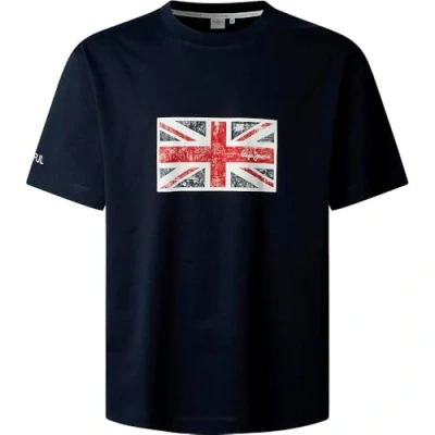 Abbildung von Pepe Jeans Union TEE Tshirt print, Herren, Größe: Large, Dulwich blue