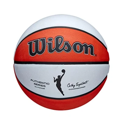 Abbildung von Wilson Basketball WNBA AUTHENTIC SERIES, Outdoor, Tackskin Gummi, Größe: 6, Braun/Weiß