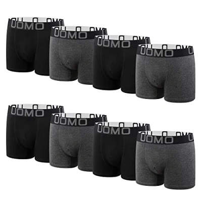 Abbildung von L&amp;K 8er Pack Boxershorts Herren aus Baumwolle Klassische Retroshorts Männer mit bequuemer Passform Unifarben 1117G 5XL