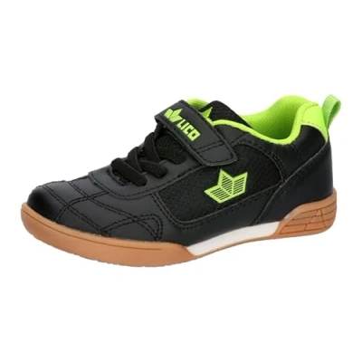Abbildung von Lico Unisex Kinder Bernie V Hallenturnschuhe, Schwarz Green, 33 EU