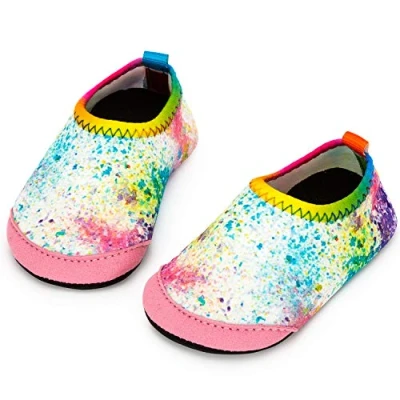 Abbildung von Yorgou Baby Strandschuhe Schwimmschuhe Badeschuhe Wasserschuhe Schnelltrocknende Aquaschuhe rutschfest Barfuss Schuh für Kinder Beach Pool