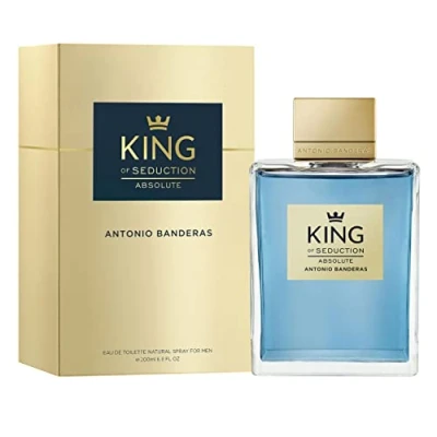 Abbildung von Banderas Perfumes King of Seduction Absolute Eau de Toilette Spray für Herren, Holziger Moos Duft 200 ml