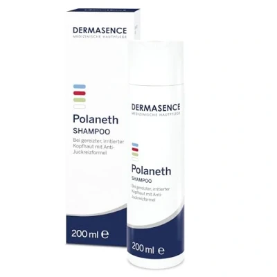 Abbildung von DERMASENCE Polaneth Shampoo, 200 ml, beruhigendes Shampoo gegen Juckreiz auf der Kopfhaut, mildert Irritationen, kühlt, ideal bei Neurodermitis, sensibler vegan