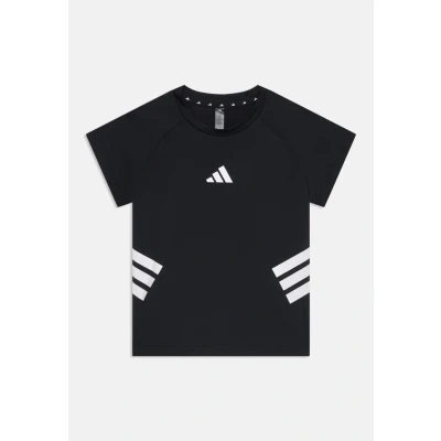 Abbildung von adidas Performance TEE Junior Unisex Tshirt print für Kinder, Größe: 128, Black/white