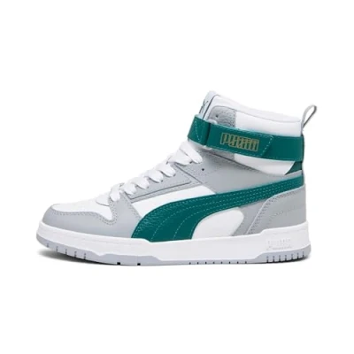 Abbildung von PUMA Rbd Game Jr Sneaker, White Malachite Cool Mid Gray Gold, 37 EU