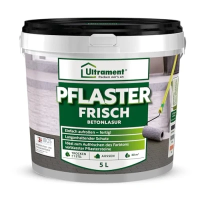 Abbildung von Ultrament Pflaster Frisch, Betonlasur 5 Liter, (Grau)