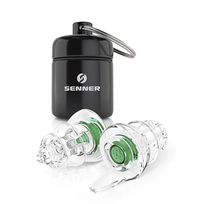 Abbildung von Senner ® KidsPro Plug Gehörschutz für Kinder oder kleine Gehörgänge und Ohren Lärmschutz ab 10 Jahren Ohrstöpsel mit SNR 18 dB wiederverwendbar, Alubehälter