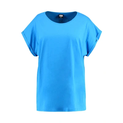 Abbildung von Urban Classics Curvy Ladies Extended Shoulder TEE Tshirt basic, Damen, Größe: Large, Hawaiianblue