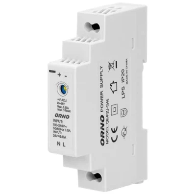 Abbildung von ORNO PSU 1646 Netzteil für DIN Schiene 24VDC 0,63 A, 15W 1 Modul