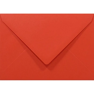 Abbildung von Netuno 50 Umschläge Rot DIN C6 114 x 162 mm 80g Rainbow rote Briefumschläge Briefhüllen bunt für Einladungs Karten Geburtstagskarten Weihnachtskarten farbige Briefkuverts envelope red