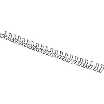 Abbildung von GBC MultiBind Drahtbinderücken, 14mm, schwarz, 100 Stück