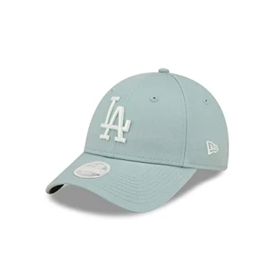 Abbildung von New Era Los Angeles Dodgers Baseball Cap blau mit tonalem LA Logo verstellbar mittels Strapback Damenkappe One Size