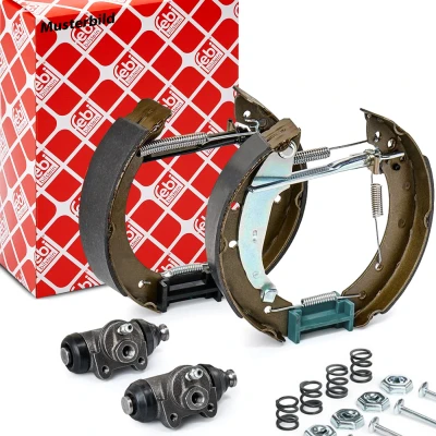 Abbildung von FEBI BILSTEIN 37486 Bremsensatz, Trommelbremse Hinterachse mit Radbremszylinder, Zubehör, Anbaumaterial CITROËN: Xsara Picasso