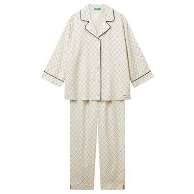 Abbildung von United Colors of Benetton Flowy WITH Print SET Nachtwäsche Set, Damen, Größe: Medium, Multicolor