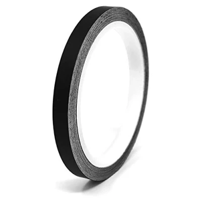 Abbildung von Finest Folia 10 Meter (0,79/Meter) Matt Zierstreifen Auto Motorrad Boot Modellbau Basteln DIY Deko Dekorstreifen Seitenstreifen Klebestreifen (Schwarz Matt, 7mm Breite)