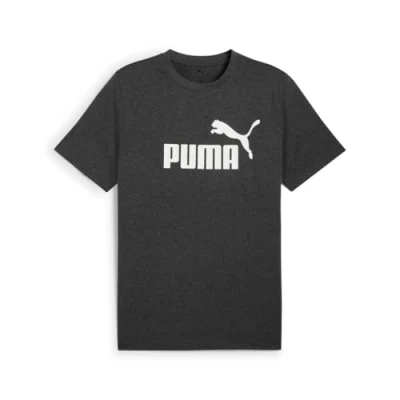 Abbildung von PUMA Unisex ESS No. 1 Logo Heather Tee T Shirts, Dark Gray Heather,
