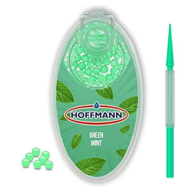 Abbildung von Hoffmann Premium Aroma Kapseln Green Mint DIY Click Filter Kugeln 100