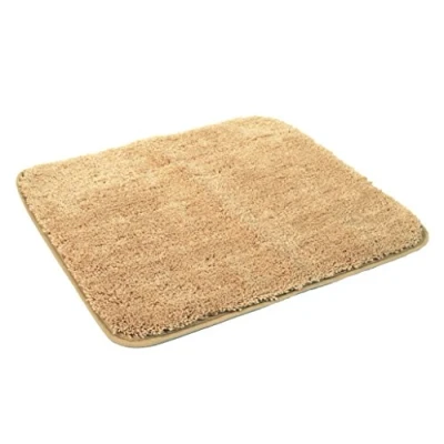 Abbildung von Kinzler J 10003/35 Hellbraun Badematte, Mikrofaser, 50x55 cm ohne Ausschnitt