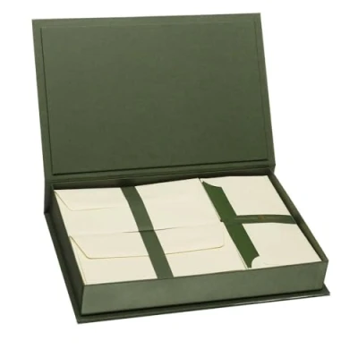 Abbildung von Rössler Papier 1051831008 Paper Royal Briefpapierkassette, 40/10/50, A4/DL/DL, grün/chamois