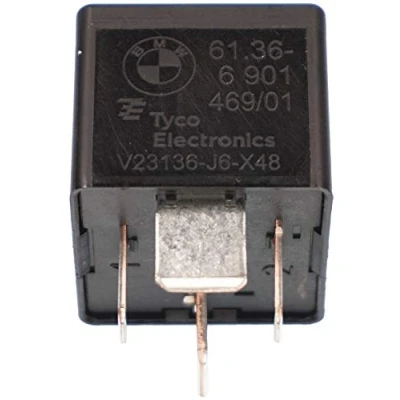 Abbildung von BMW Black 12 Volt Auto Relay Tyco V23136 J6 X48 61366901469 Genuine