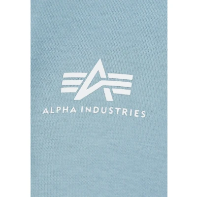 Abbildung von Alpha Industries Small LOGO Kapuzenpullover, Herren, Größe: XXL, Greyblue