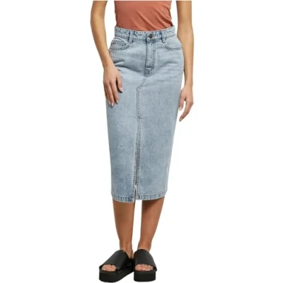 Abbildung von Urban Classics Bleistiftrock, Damen, Größe: 28, Tinted lightblue washed