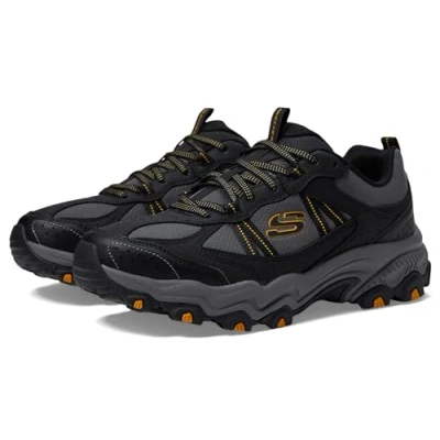 Abbildung von Skechers Herren Ausdauer bei Trekking Low Cut, Schwarzes Synthetisches Netzgewebe mit anthrazitfarbenem BES, 42.5 EU