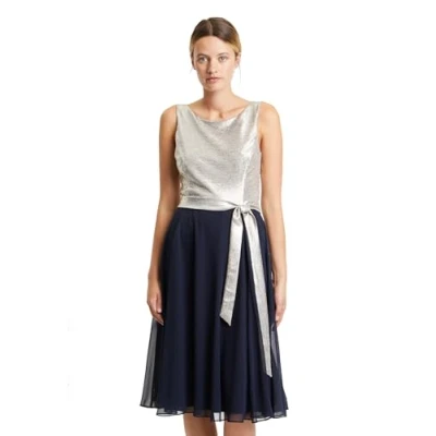 Abbildung von Vera Mont MIT GÜRTEL Cocktailkleid/festliches Kleid, Damen, Größe: 36, Patch gold dark blue