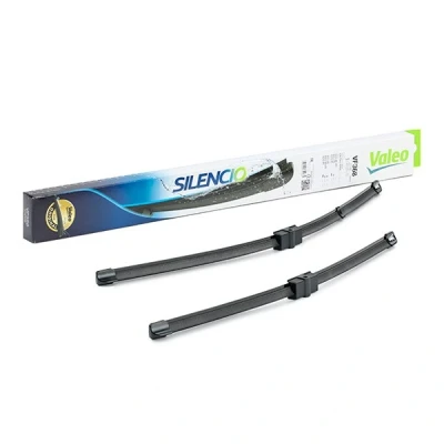 Abbildung von Scheibenwischer Valeo Silencio Flat Blade Set 574468 vorne Rahmenlos Stiftbefestigung OPEL: Astra H Caravan, Hatchback, Van