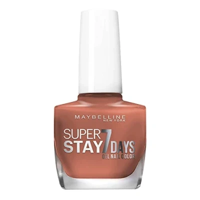 Abbildung von Maybelline New York Superstay 7 Days Nagellack Nr. 932 Muted Mocha, farbiger Nagellack, Farblack, langer Halt