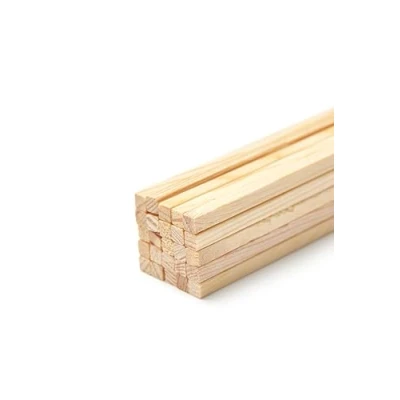 Abbildung von Mendi 50 Quadratische Holzstäbchen 35 cm x 6 mm zum Basteln