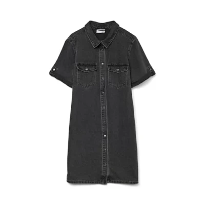 Abbildung von Vero Moda Vmjennie Jeanskleid, Damen, Größe: Medium, Black denim