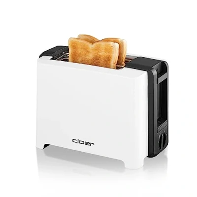 Abbildung von Cloer 3531 Full Size Toaster für 2 XXL Toastscheiben, 750 900 Watt, Toast Check Funktion, Brötchenaufsatz, Auftaufunktion, Nachhebevorrichtung, weiß